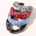 Bandeau cheveux tali rambut Cotton Print Knot Headband Simple Korean Fabric Ethnic Hairband New Fashion Hair Accessories